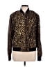 Lauren by Ralph Lauren 100% Polyester Animal Print Gold Jacket Size L - photo 1