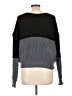 Unbranded 100% Polyester Color Block Black Pullover Sweater Size L - photo 2