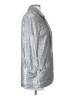 David Lerner 100% Polyester Metallic Silver Blazer Size S - photo 4