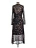 Saint + Sofia Floral Black Cocktail Dress Size 10 - photo 2