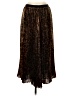 J.Crew 100% Polyester Animal Print Brown Casual Skirt Size 2 - photo 1
