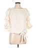 MSK 100% Polyester Solid Ivory 3/4 Sleeve Blouse Size L - photo 1