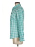 J.Crew 100% Cotton Checkered-gingham Teal Long Sleeve Button-Down Shirt Size 6 - photo 5