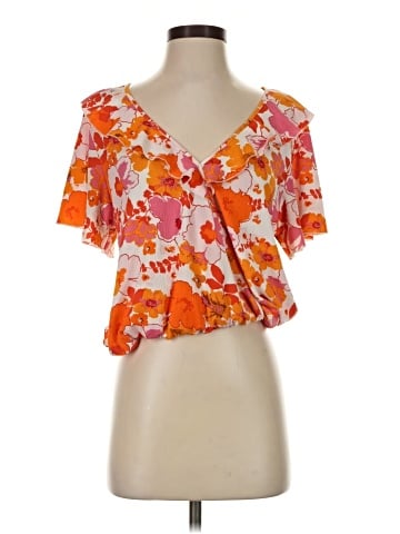MELLODAY Short Sleeve Blouse (view 1)