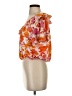 MELLODAY Orange Short Sleeve Blouse Size S - photo 5