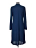 Iris & Ink 100% Polyester Solid Blue Casual Dress Size 12 - photo 2