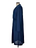 Iris & Ink 100% Polyester Solid Blue Casual Dress Size 12 - photo 5