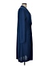 Iris & Ink 100% Polyester Solid Blue Casual Dress Size 12 - photo 4