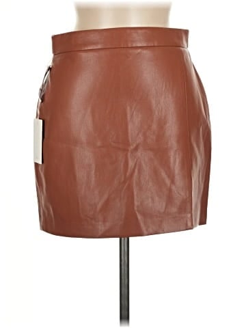 Wilfred Faux Leather Skirt (view 1)