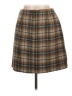 Apostrophe 100% Other Plaid Brown Casual Skirt Size 12 - photo 2