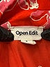 Open Edit Print Orange 3/4 Sleeve Blouse Size S - photo 7