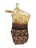 Gottex 100% Polyester Tweed Gold One Piece Swimsuit Size 10 - photo 2