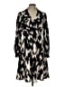 DKNY Animal Print Black Casual Dress Size 10 - photo 1