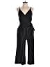 Kaileigh Stripes Black Jumpsuit Size L - photo 1