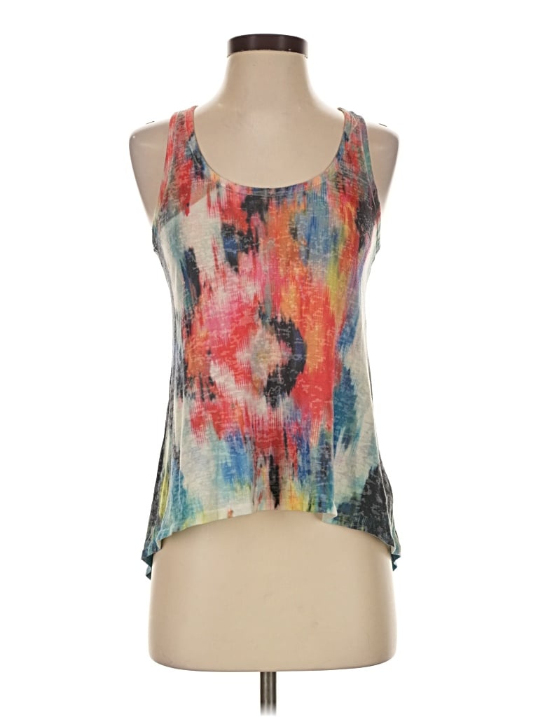 Pre-owned Karlie Tank Top Silver Halter Neckline Tops