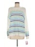 Ninety 100% Cotton Stripes White Pullover Sweater Size M - photo 1