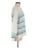 Ninety 100% Cotton Stripes White Pullover Sweater Size M - photo 4