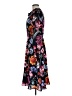 J.Crew 100% Polyester Print Black Casual Dress Size 8 - photo 5