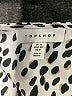Topshop Animal Print Ivory Tan Short Sleeve Blouse Size 8 - photo 7