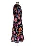 J.Crew 100% Polyester Print Black Casual Dress Size 8 - photo 4