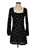Intermix Polka Dots Black Casual Dress Size 0 - photo 1