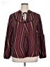 Maurices 100% Polyester Burgundy Long Sleeve Blouse Size 14 (0) - photo 1