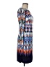 Vince Camuto Print Blue Casual Dress Size 8 - photo 4