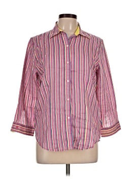 Lauren by Ralph Lauren 3/4 Sleeve Button-Down Shirt (view 1)