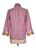 Lauren by Ralph Lauren 100% Linen Stripes Pink 3/4 Sleeve Button-Down Shirt Size L - photo 2