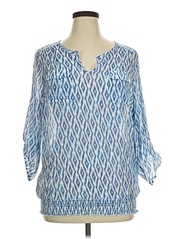 AB Studio 3/4 Sleeve Blouse (view 1)
