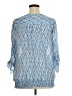 AB Studio Blue 3/4 Sleeve Blouse Size XL - photo 2