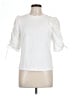FRAME 100% Organic Cotton White Short Sleeve Top Size L - photo 1