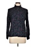 Pendleton 100% Rayon Paisley Black Long Sleeve Blouse Size 10 Petite - photo 1