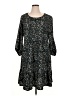 Sandra Darren Animal Print Black Casual Dress Size XL - photo 1