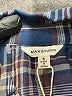 Max Studio 100% Rayon Plaid Blue Long Sleeve Button-Down Shirt Size S - photo 7