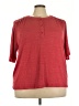 Cable & Gauge Red 3/4 Sleeve Top Size 3X - photo 1