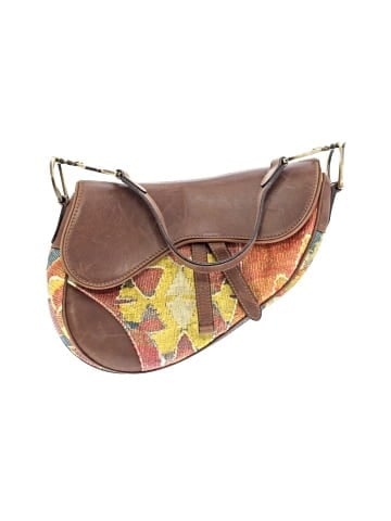 Christian Dior Vintage Impression Kilim Tapestry Saddle Bag (view 1)