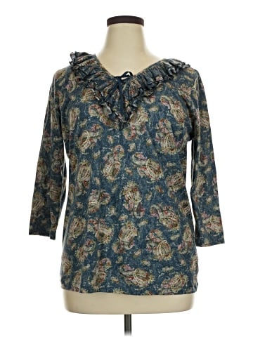 Lauren Jeans Co. 3/4 Sleeve Blouse (view 1)