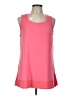 Logo Layers Pink Sleeveless Top Size L - photo 1