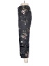 Zara Basic Floral Black Casual Pants Size XS - photo 5