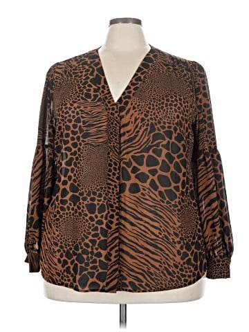 MICHAEL Michael Kors Long Sleeve Blouse (view 1)