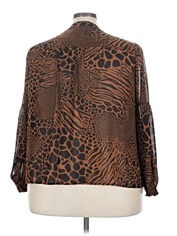 MICHAEL Michael Kors Long Sleeve Blouse (view 2)