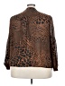 MICHAEL Michael Kors Animal Print Brown Long Sleeve Blouse Size 2X - photo 2