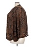 MICHAEL Michael Kors Animal Print Brown Long Sleeve Blouse Size 2X - photo 5