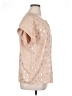 Emery Rose Metallic Pink Short Sleeve Blouse Size XL (estimated) - photo 4