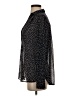 Hayden 100% Polyester Polka Dots Black Long Sleeve Blouse Size S - photo 5