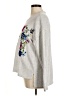Chelsea & Theodore Floral Silver Sweatshirt Size M - photo 5