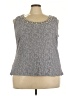 R&M Richards Gray Sleeveless Blouse Size 22 - photo 1