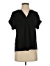 Mine 100% Polyester Black Short Sleeve Blouse Size S - photo 1