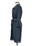 Max Studio Polka Dots Blue Casual Dress Size M - photo 5